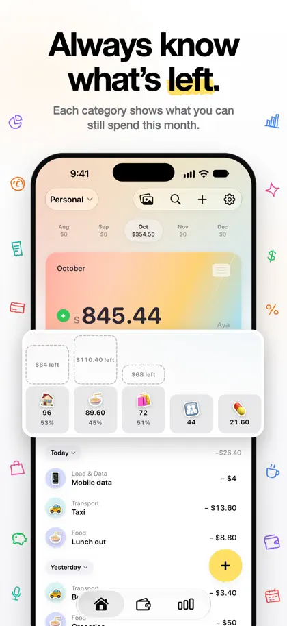Aya: Budget & Expense Tracker screenshot 3 of 6