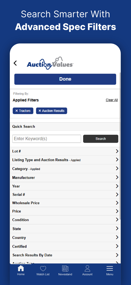 Auction Values screenshot 3