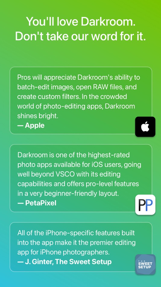#10. Darkroom: Photo & Video Editor (macOS) 由: Bergen Co.