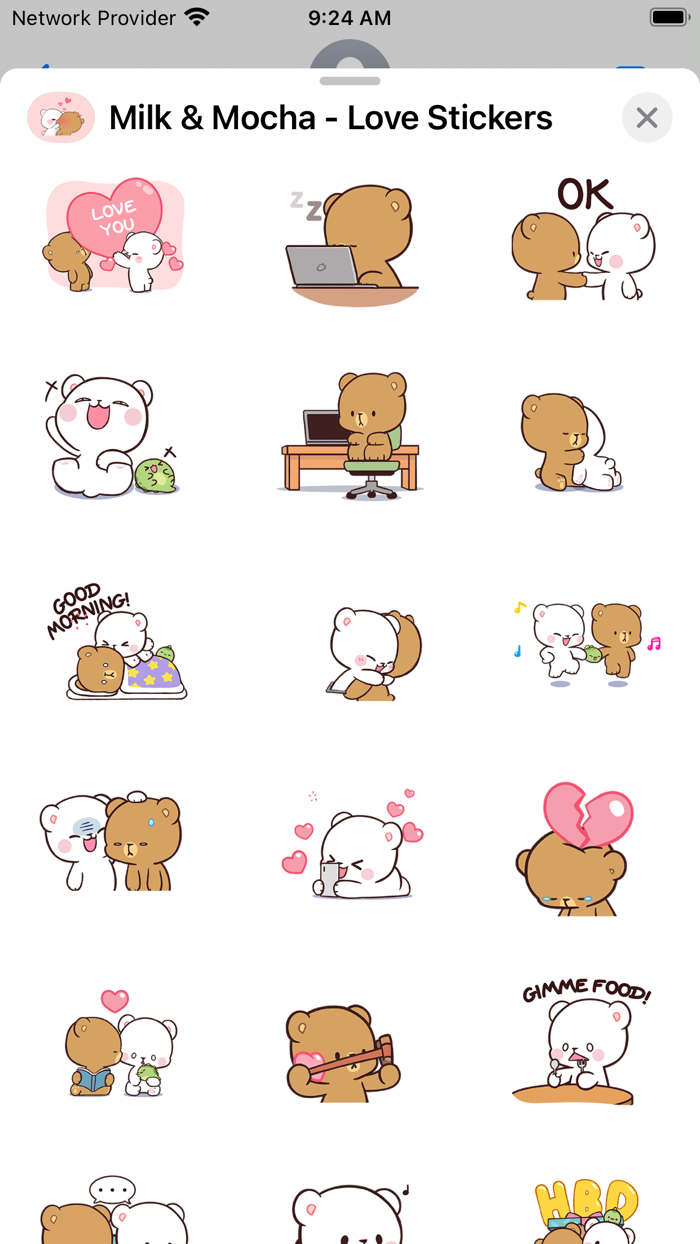 Milk  Mocha - Love Stickers