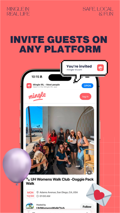 Mingle IRL - Meet people Screenshot