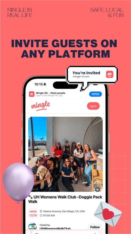 Mingle IRL - Meet people