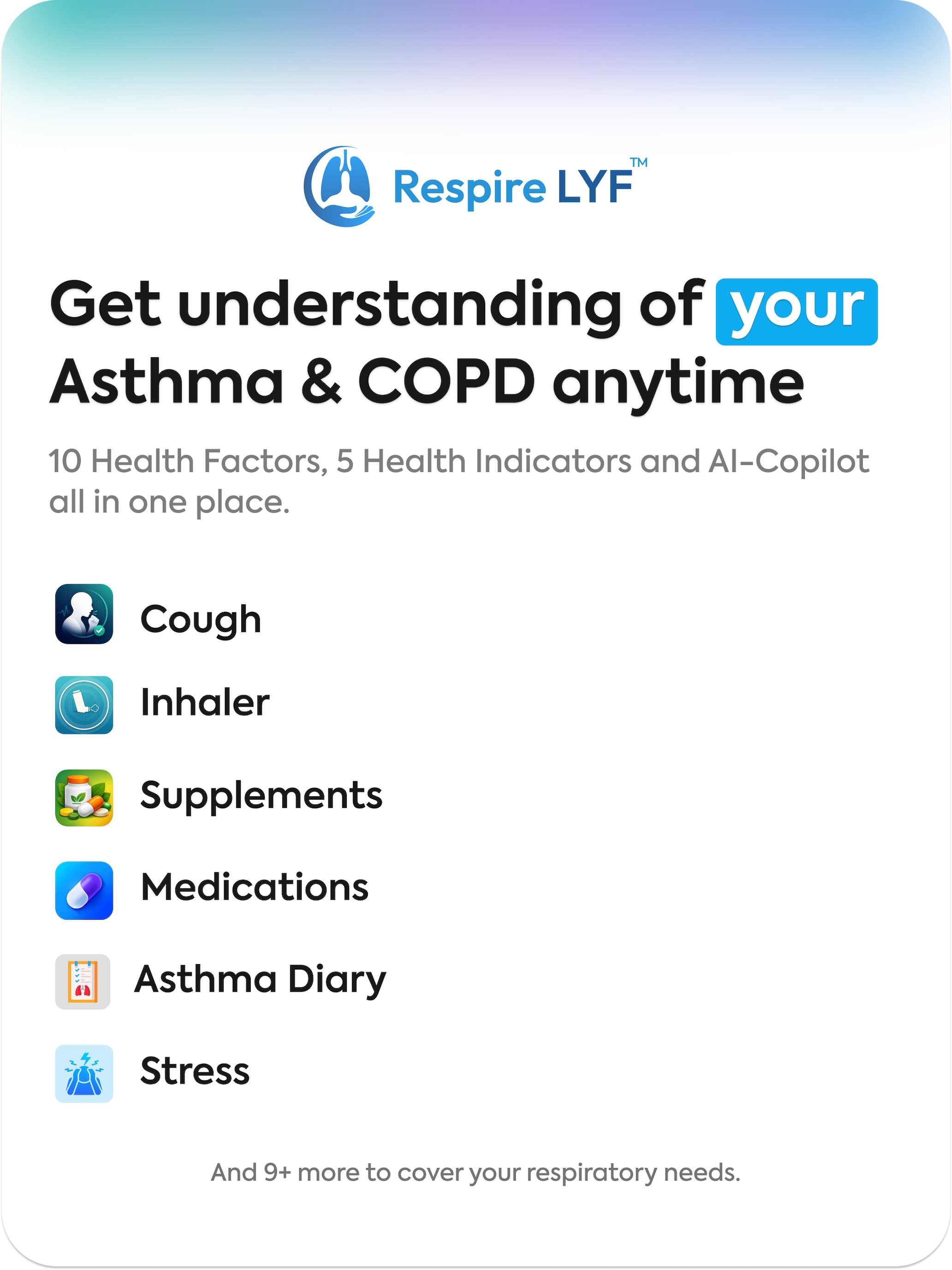 Respire LYF: Asthma & COPD screenshot 15