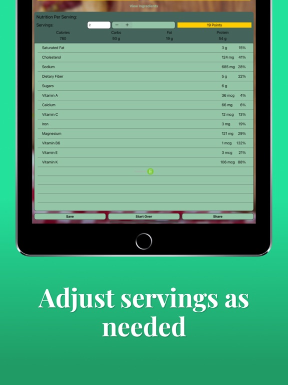 InaSnap! Nutrition iPad screenshot 6 - Health & Fitness app