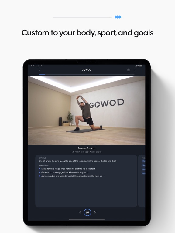 GOWOD – Mobility & Stretching iPad screenshot 5 - Health & Fitness app