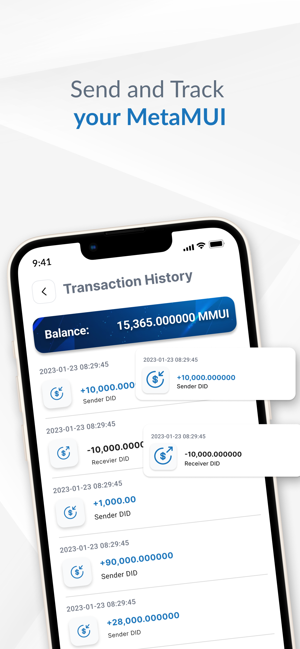 MetaMUI Wallet screenshot 3