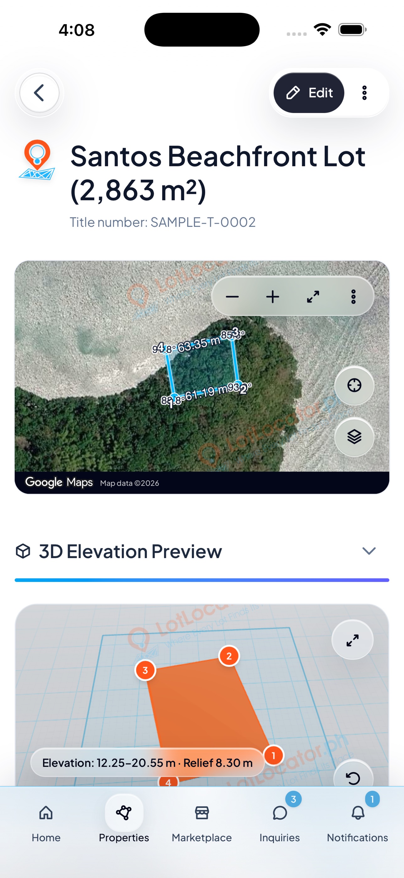 Screenshot 3 of LotLocator