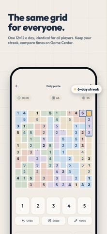 Zellige — Suguru Logic Puzzle iPhone screenshot