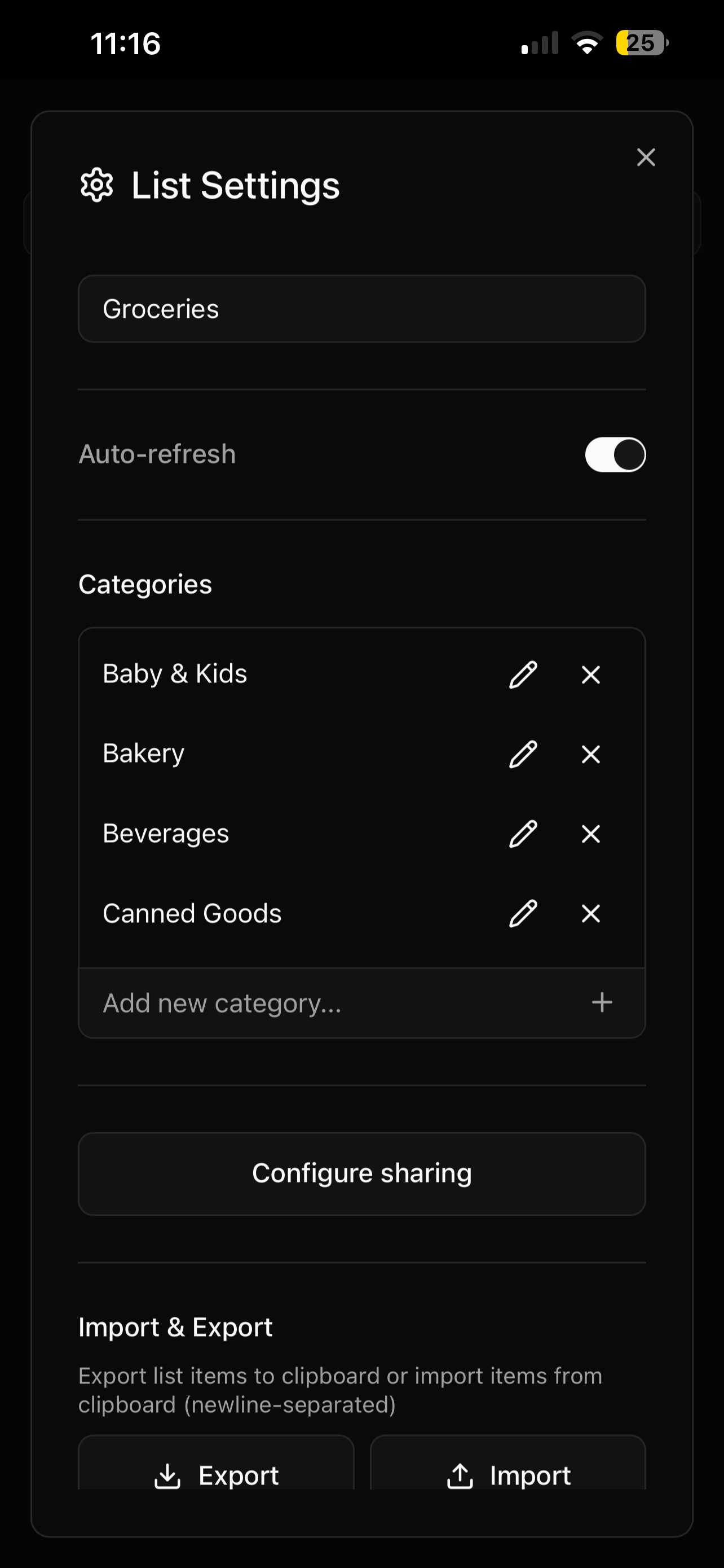 Shoppy List App screenshot 4
