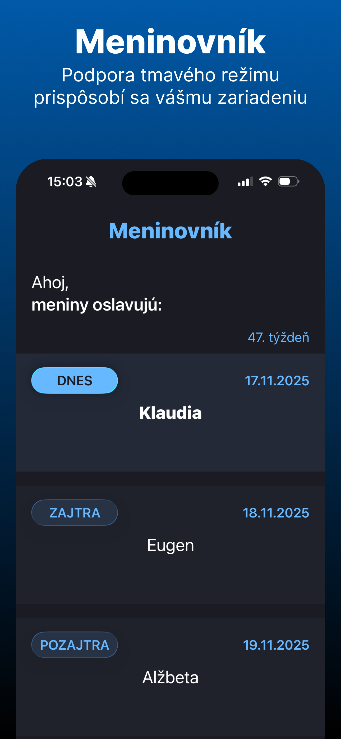 Meninovnik Meniny