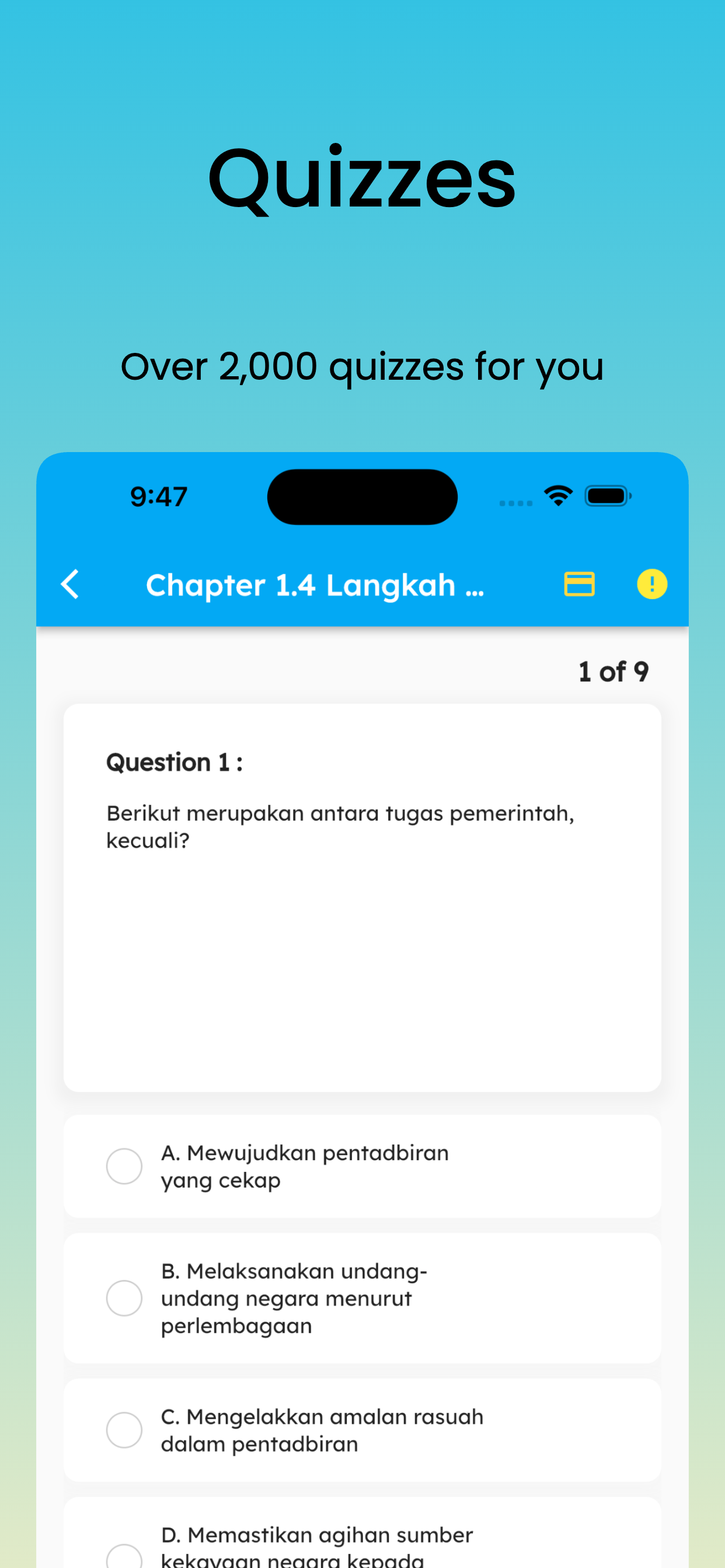 JomStudy - Form 1 - 5 KSSM App