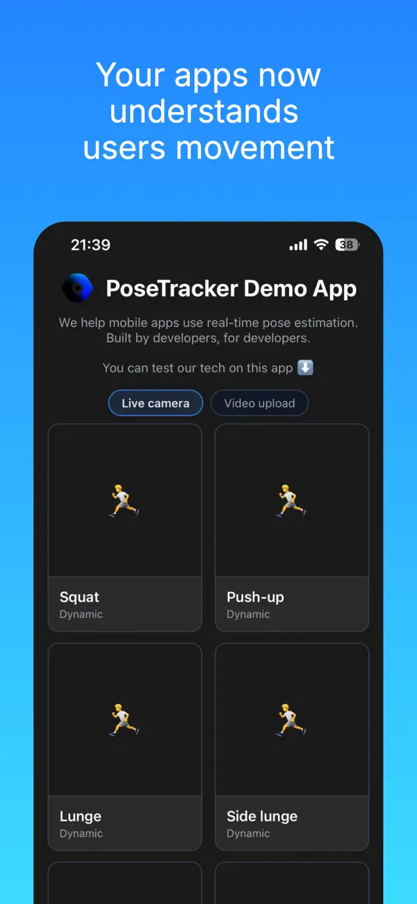 #2. PoseTracker AI (iOS) Ved: Movelytics