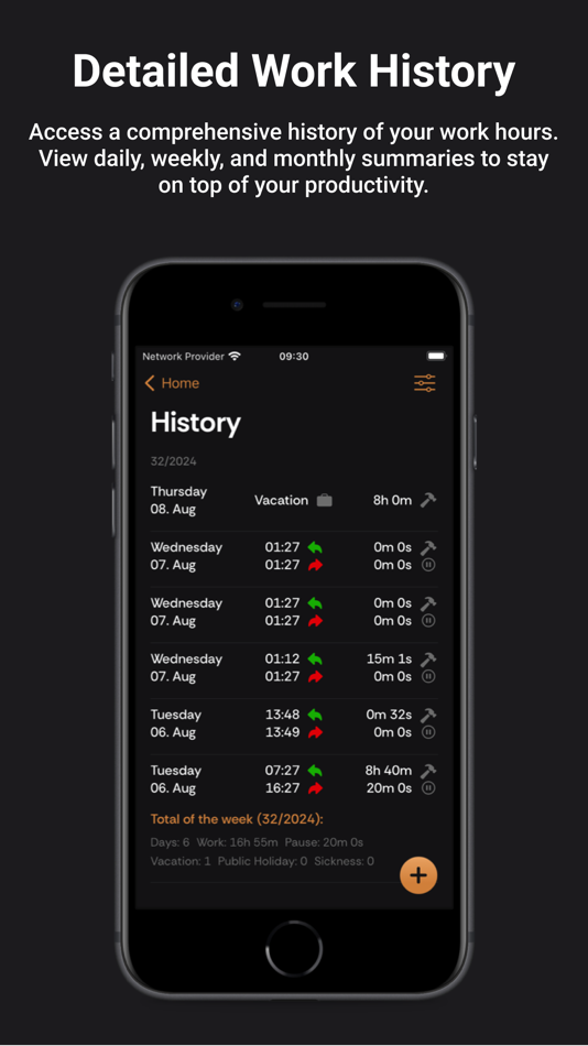 #2. Time of Work (iOS) 由: Robert Adamczyk