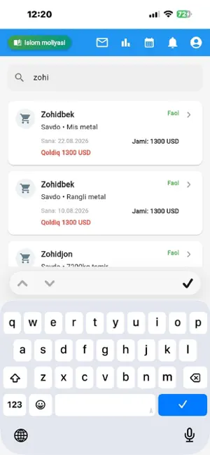 Nasiya Savdo nazorati screenshot 4