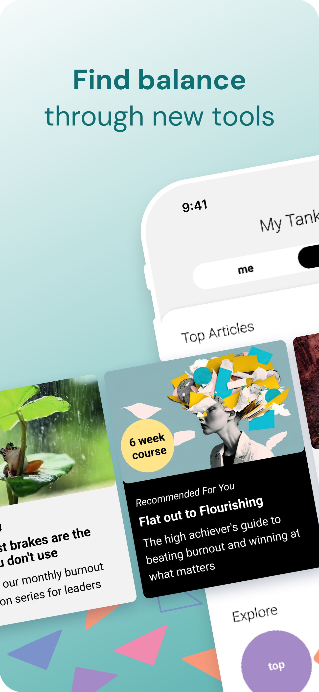 TANK: Burnout Coach + Journal