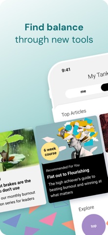 TANK: Burnout Coach + Journal screenshot