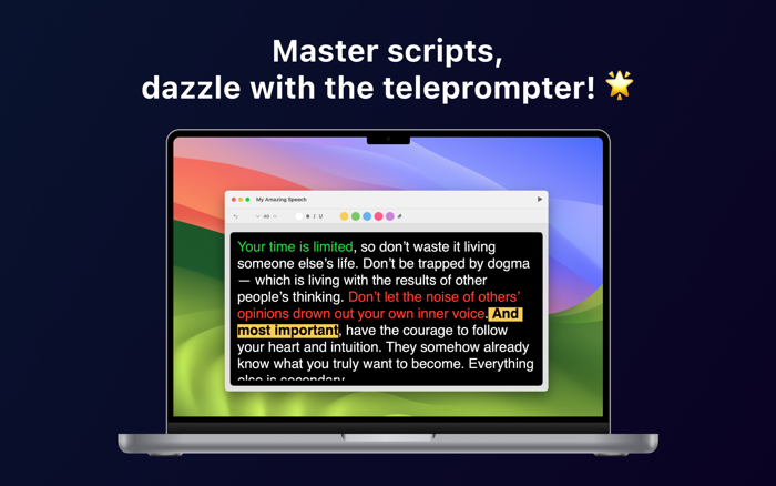 Spatial Teleprompter