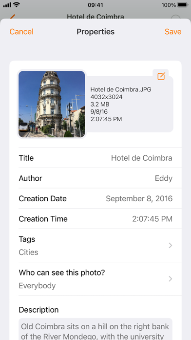 Piwigo iPhone screenshot 5 - Photo & Video app