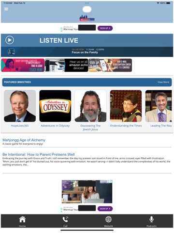 AM 980 The Mission iPad screenshot