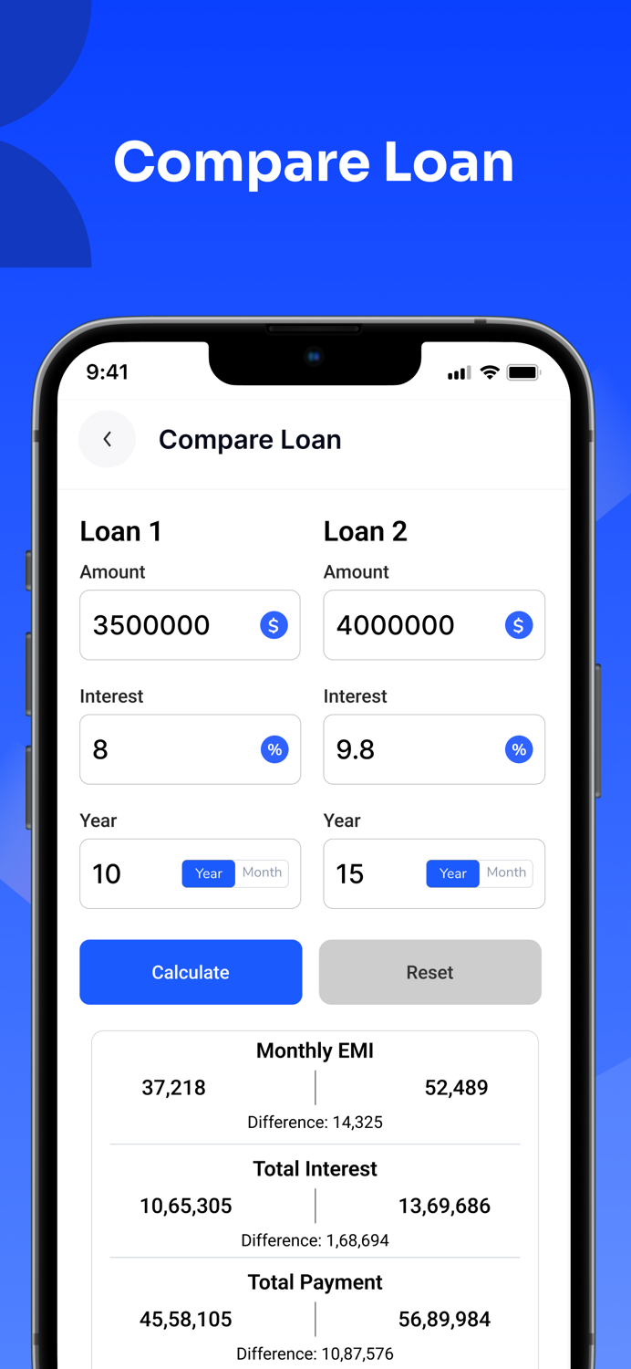 Finance - Loan EMI Calculator