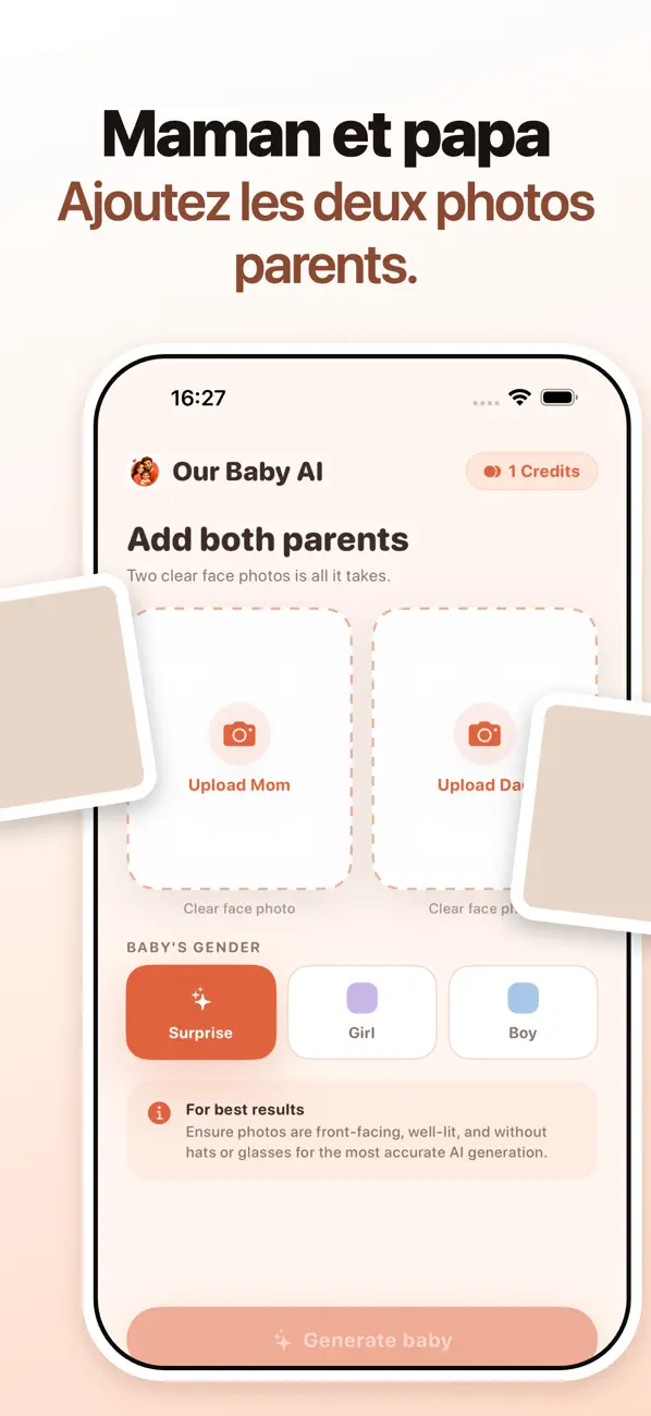Screenshot #2 pour Our Baby AI: Bébé Générateur