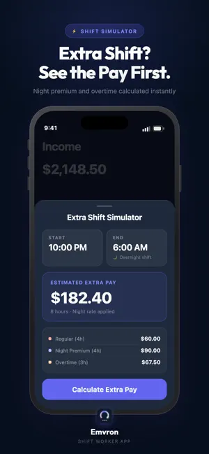 Emvron: Shift Schedule & Pay screenshot 4
