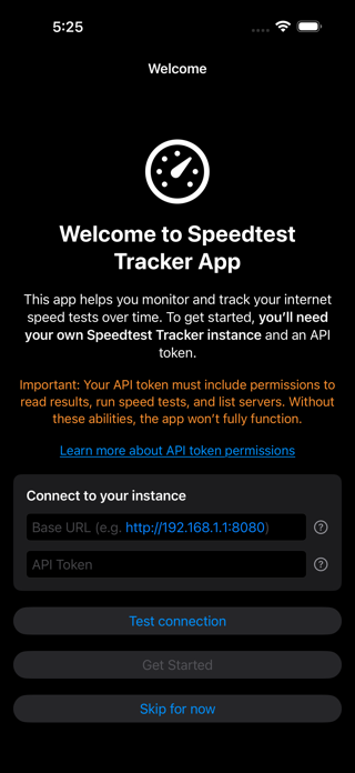 Speedtest Tracker App Screenshot 1 of 9