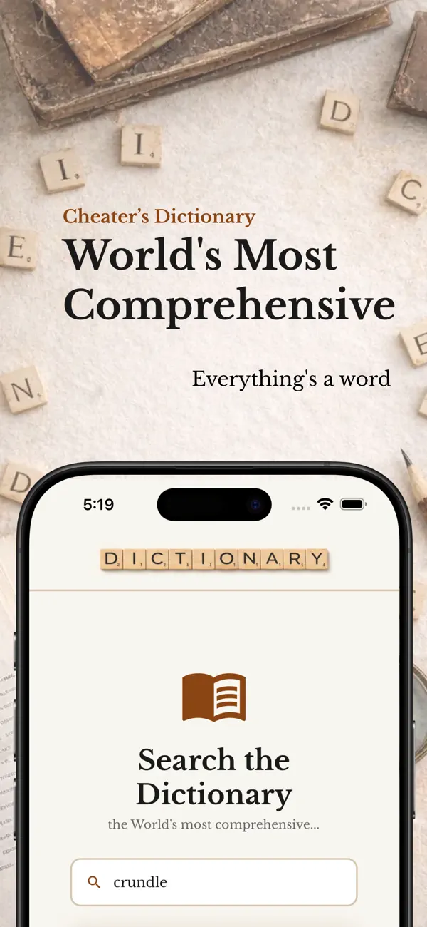 #1. Cheater's Dictionary (iOS) Podle: Matthew Cordell