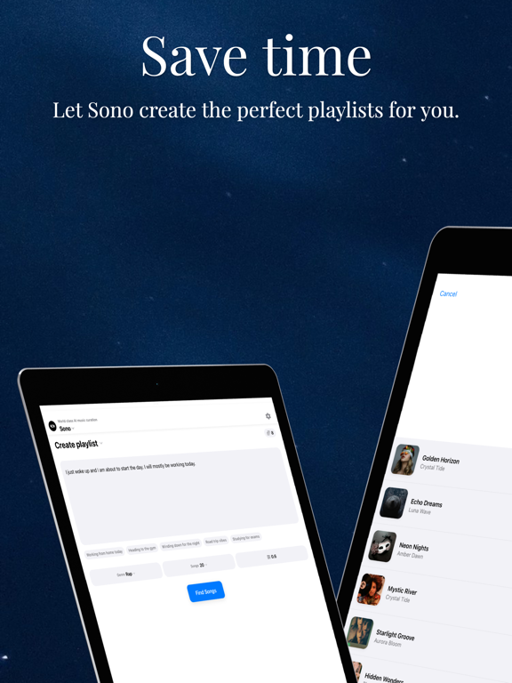 Sonovo: Stop Skipping Songs iPad screenshot