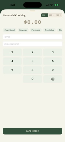 Simple Register screenshot