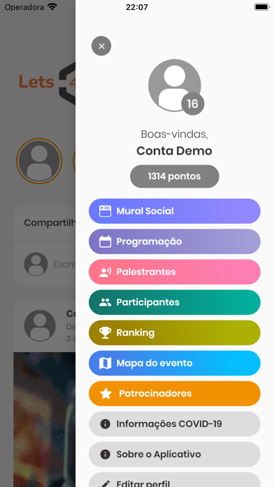 Meu Evento Digital Screenshot