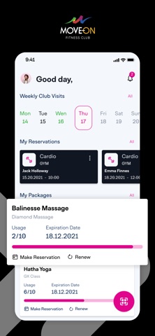 MOVE ON SPOR CLUB iPhone screenshot 2