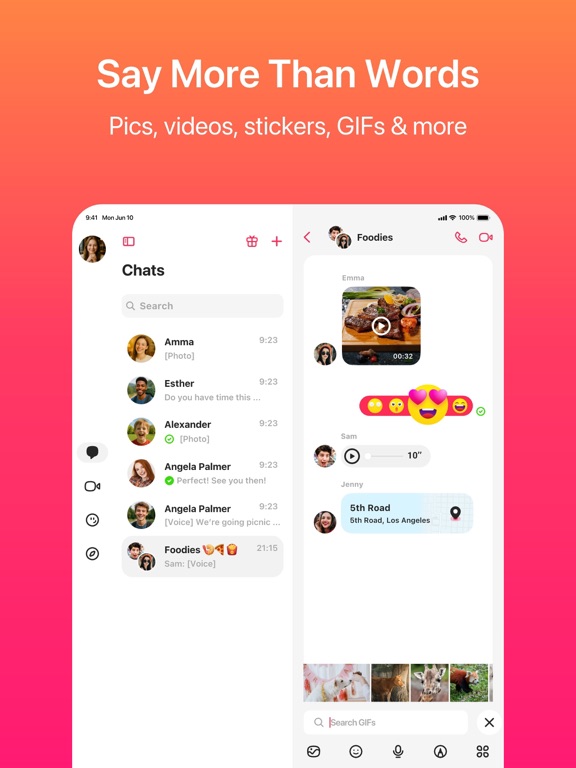 Screenshot #5 pour JusTalk - Chat vidéo et appels