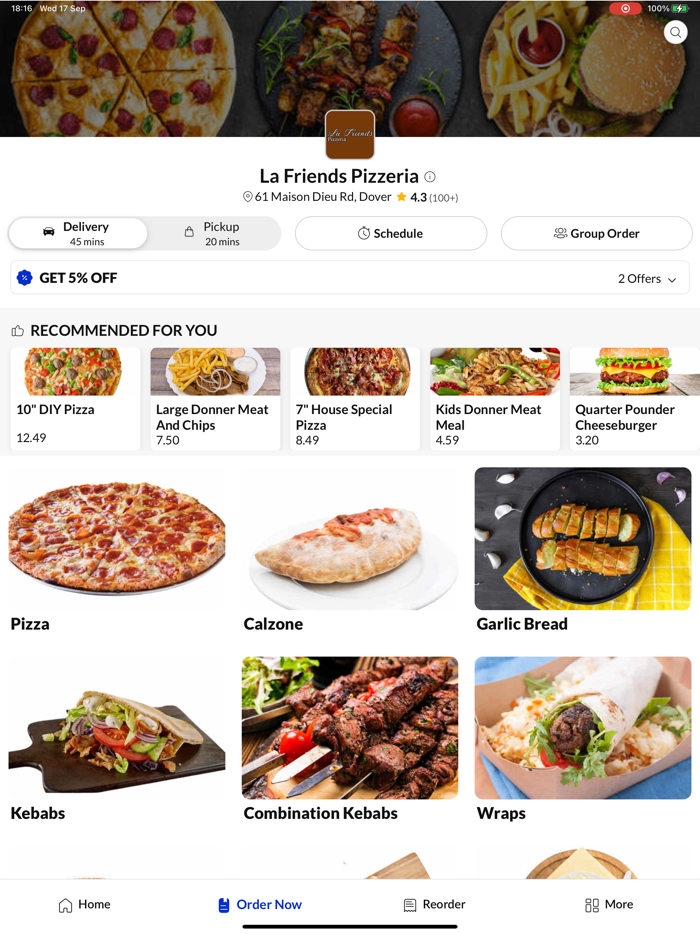 La Friends Pizzeria.