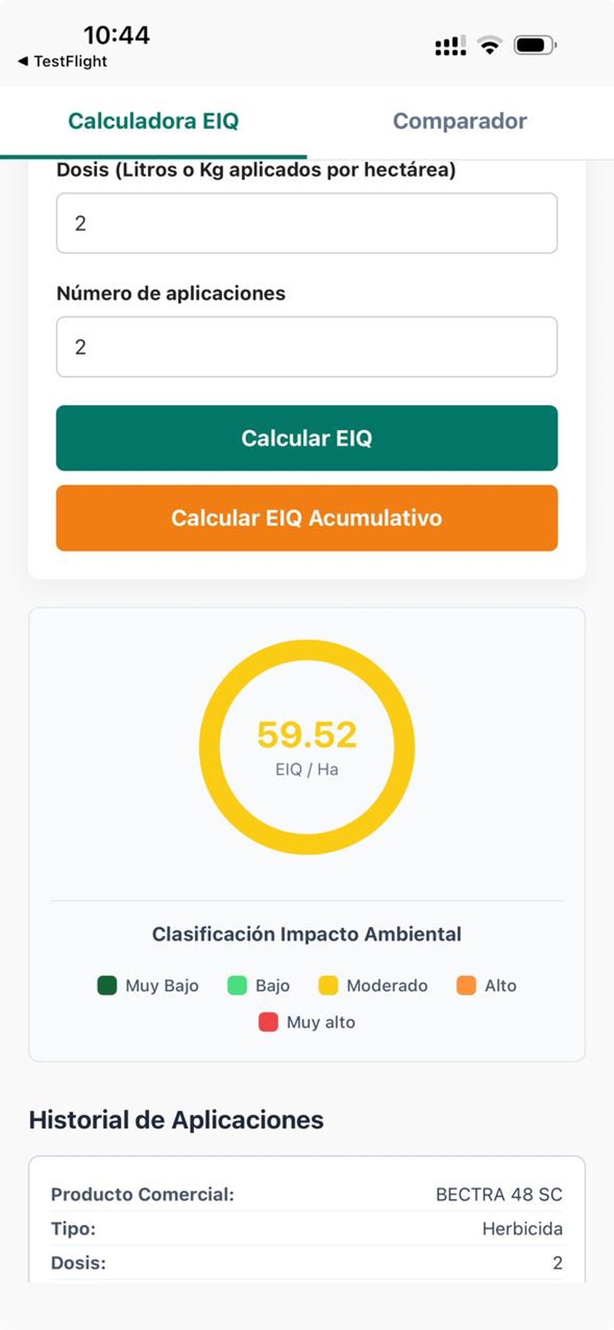 Screenshot 3 of Calculadora EIQ