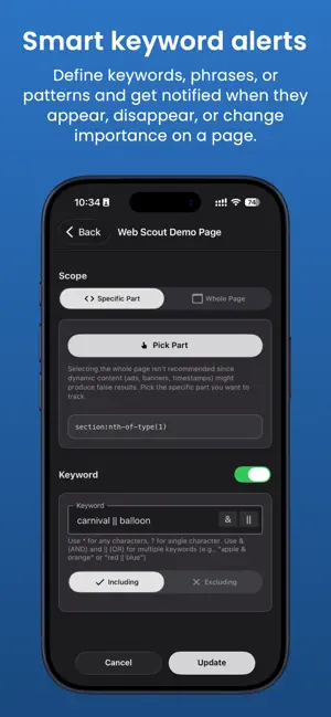 Web Scout - AI Site Monitor screenshot 4