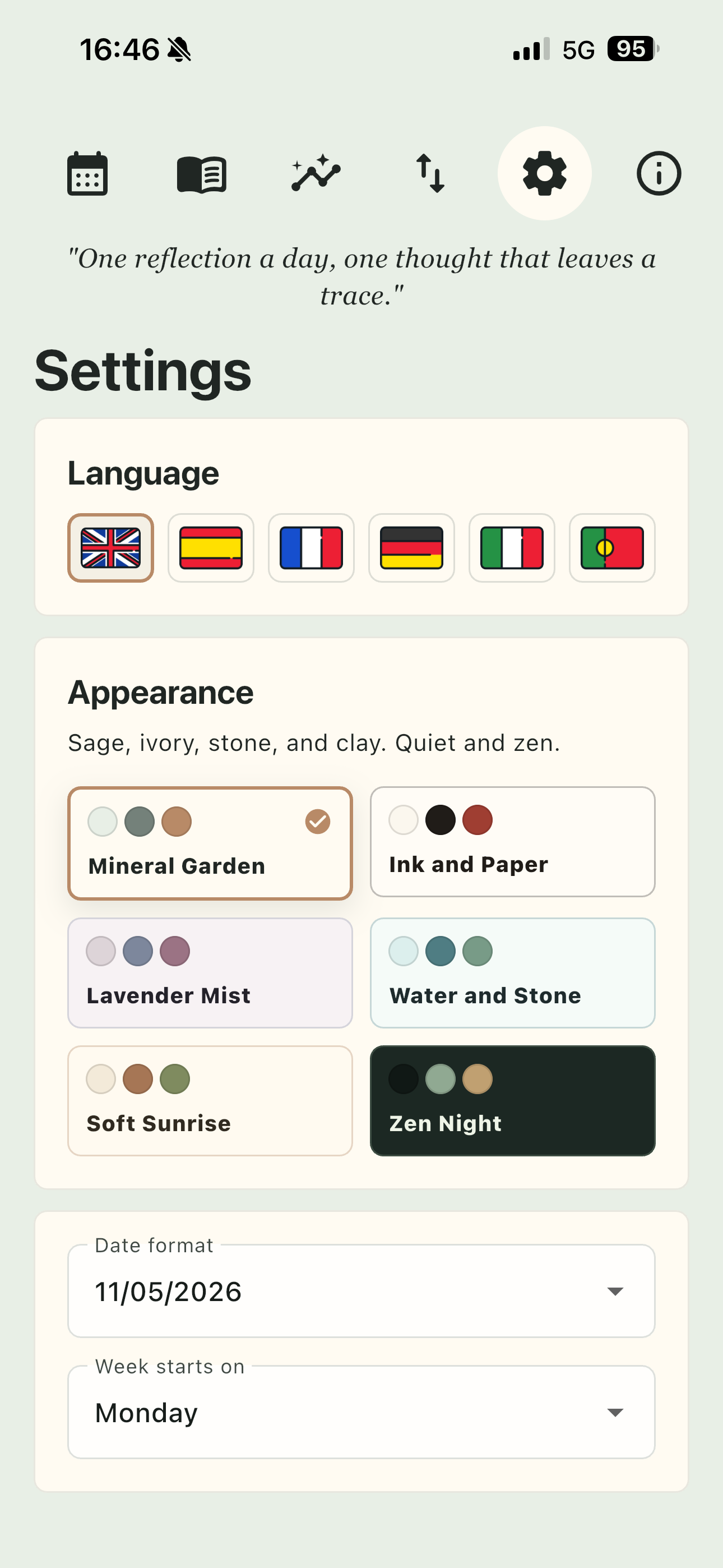 DailyLine - Zen Diary screenshot 3