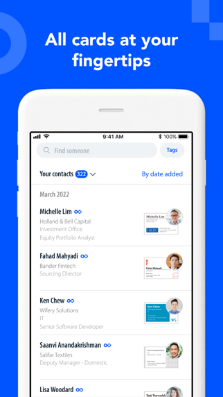 Screenshot #3 pour Eight: Business Card Manager