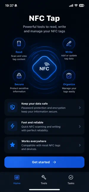 NFC Tap: Tag Reader & Writer screenshot 1