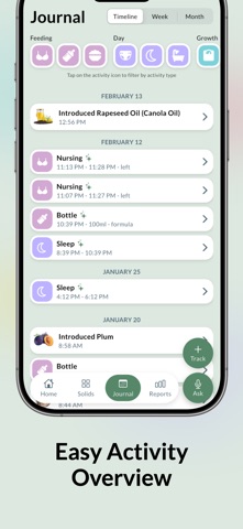 Easy Baby Tracker: MyBaby iPhone screenshot