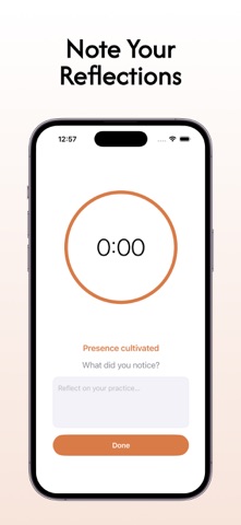Silent Meditation Timer Anatta iPhone screenshot