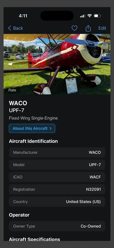 Spotter Log: Plane Spotting screenshot 3 of 7
