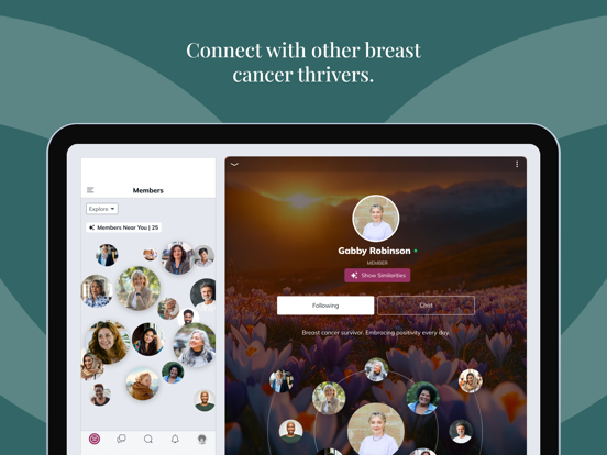 Flourish: LBBC iPad screenshot 1 - Social Networking app