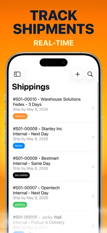 Shipping & Delivery Center iPhone screenshot