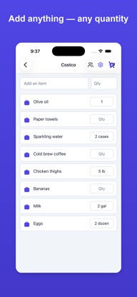 EZlist: Shared Shopping List screenshot 2