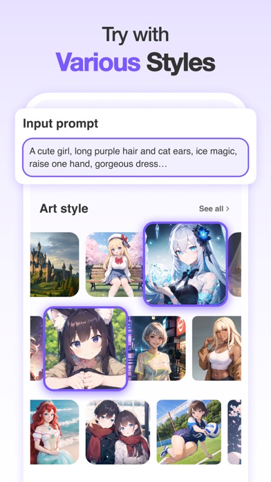 Anime Art - AI Art Generator Screenshot