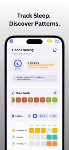 SleepGrids – Sleep & Habit Log Screenshot 1 of 6