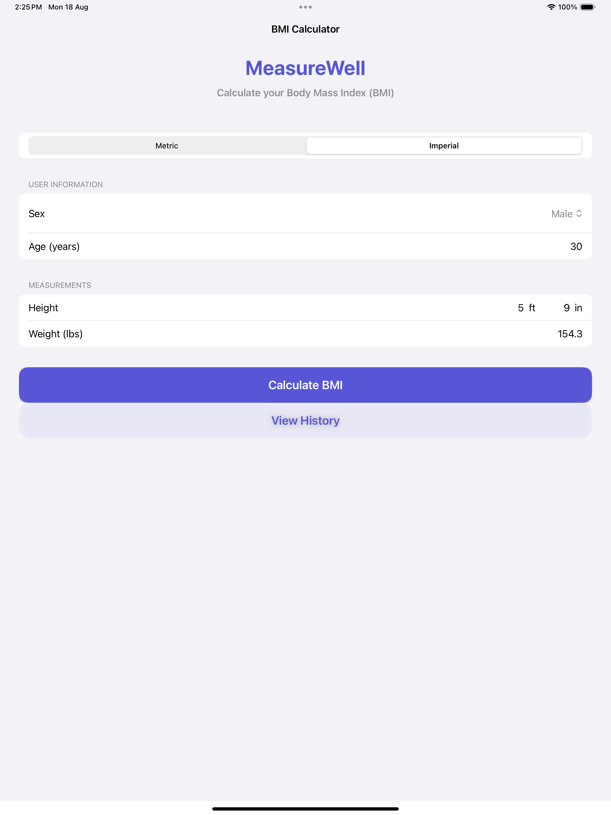 MeasureWell – BMI Calculator screenshot 11
