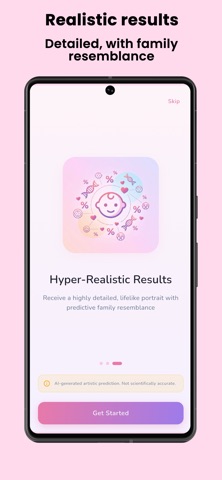 Baby AI face generator screenshot