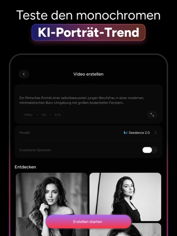 KI Video Generator - OpenVideo iPad screenshot 7